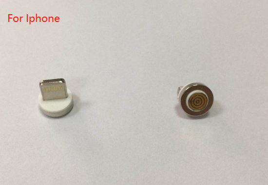 Magnetic connector with cable for iphone