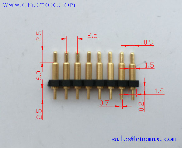 8PIN-mill-max-single pogo pin china wholesale supplier