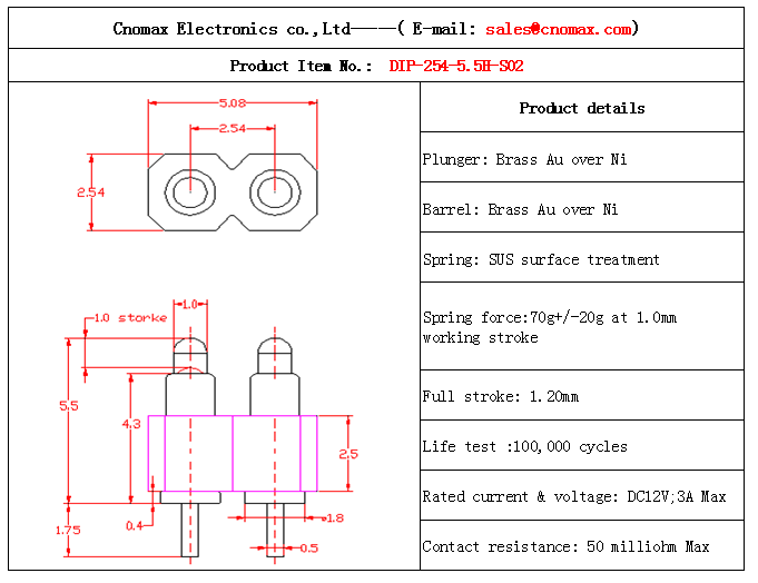 2pin connector