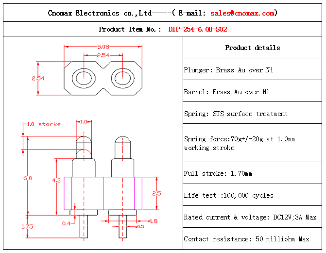 2pin connector