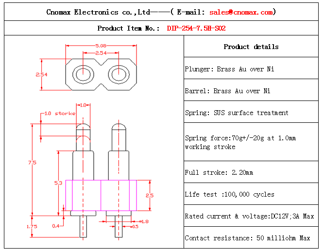 2pin connector