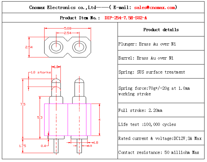 2pin connector