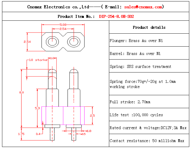 2pin connector