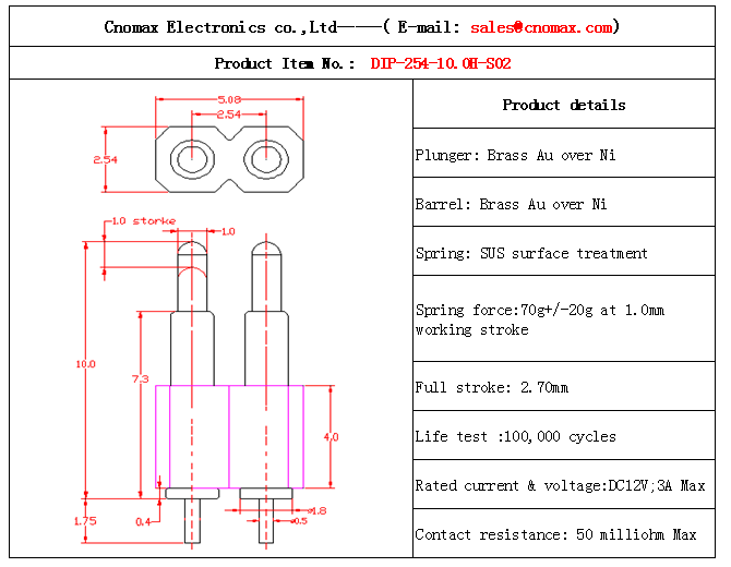 2pin connector