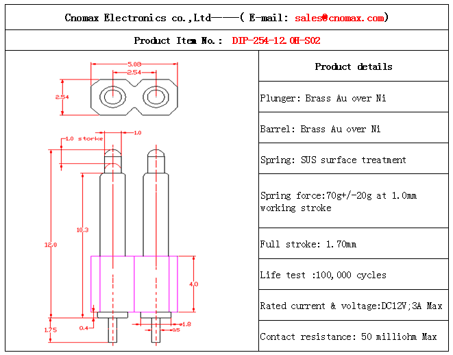 2pin connector