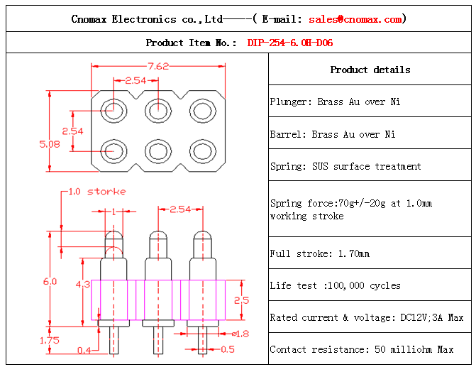 6pin connector