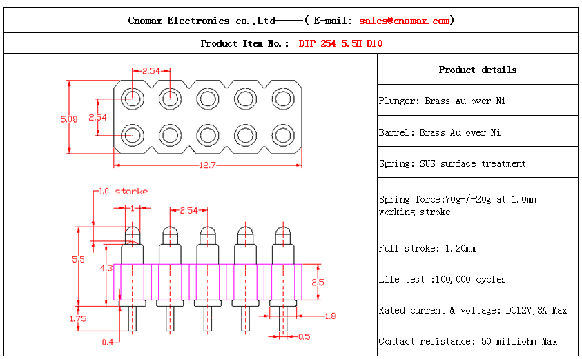 10pin connector