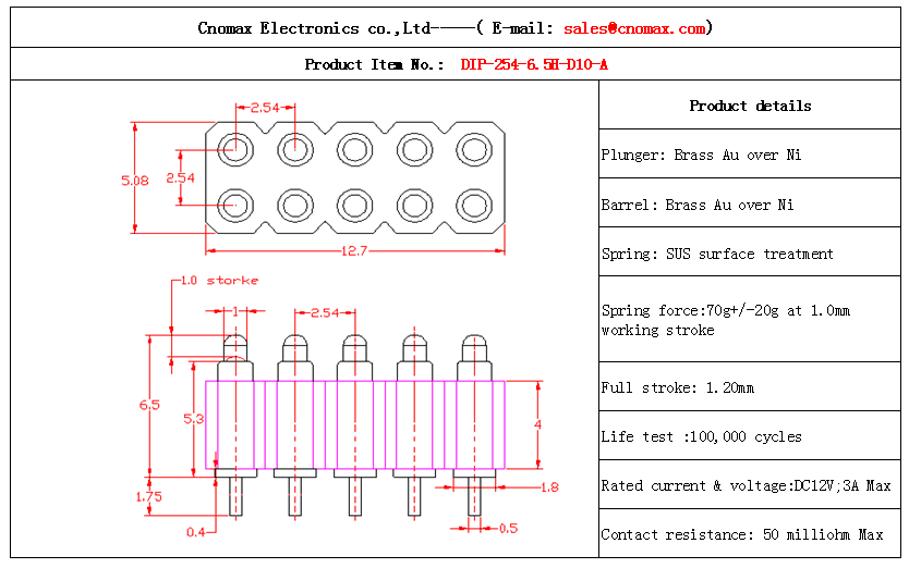 10pin connector