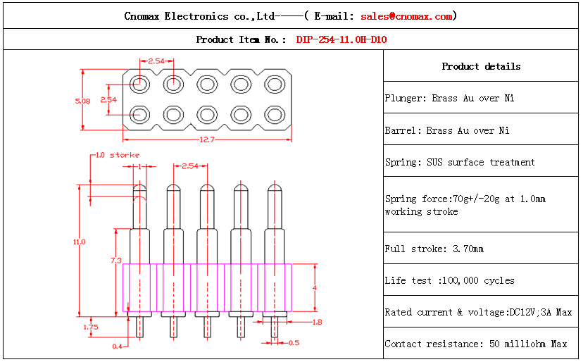 10pin connector