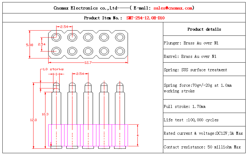 Pogo pin connector design