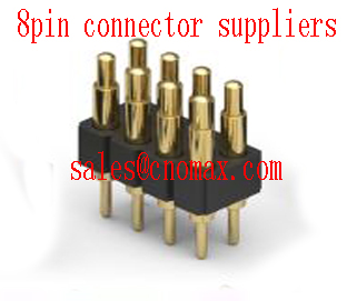 4.5mm high-8pin Mill-max double row spring loaded connector