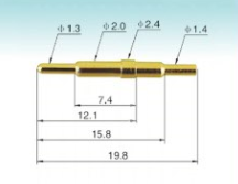 Double head spring loaded pin