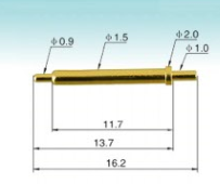 Double head spring loaded pin