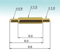 Double head spring loaded pin