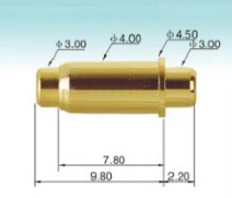 Double head spring loaded pin