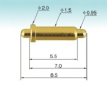 Double head spring loaded pin