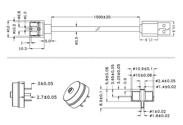 USB Magnetic Connector Cable