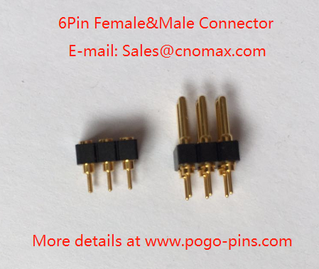 6Pin Female&Male pogo pin connector