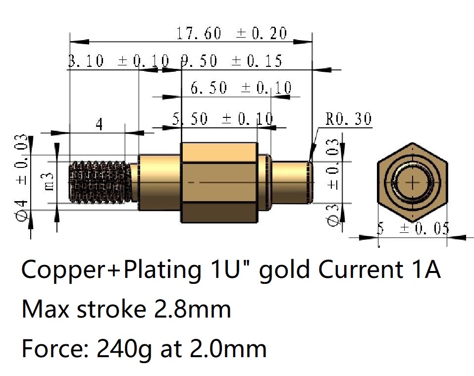 Thread Pogo pin