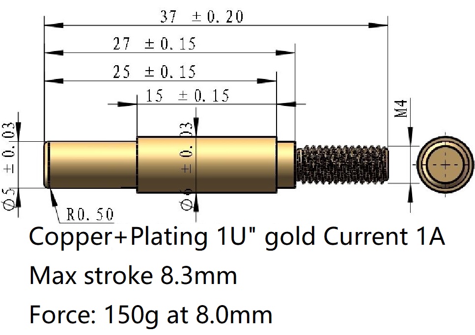 Thread Pogo pin