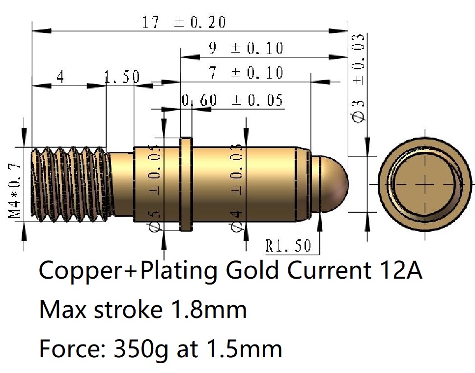 Thread Screw Pogo pin