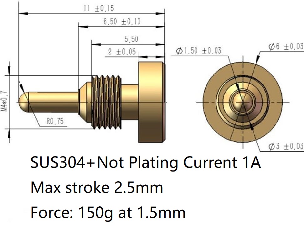 Thread Pogo pin